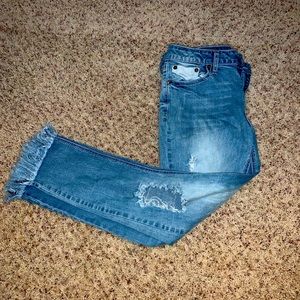 Frayed jeans